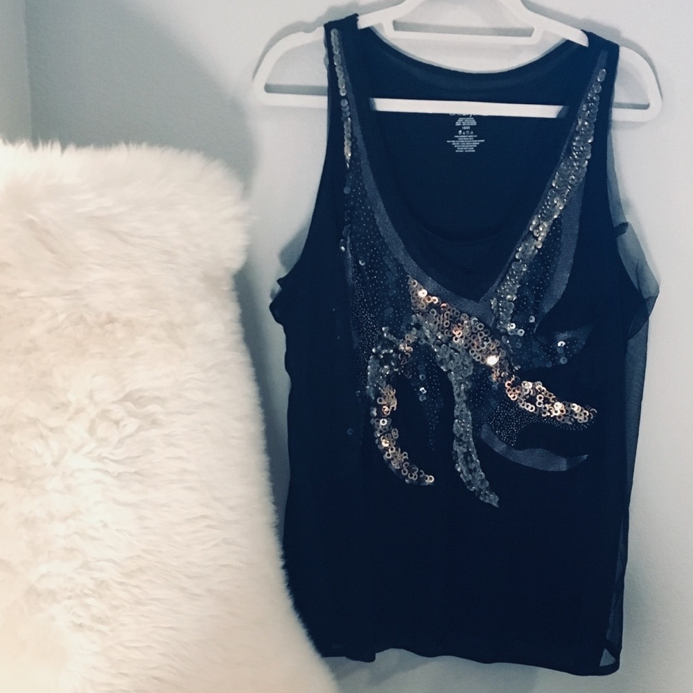 Lane Bryant embellished tank